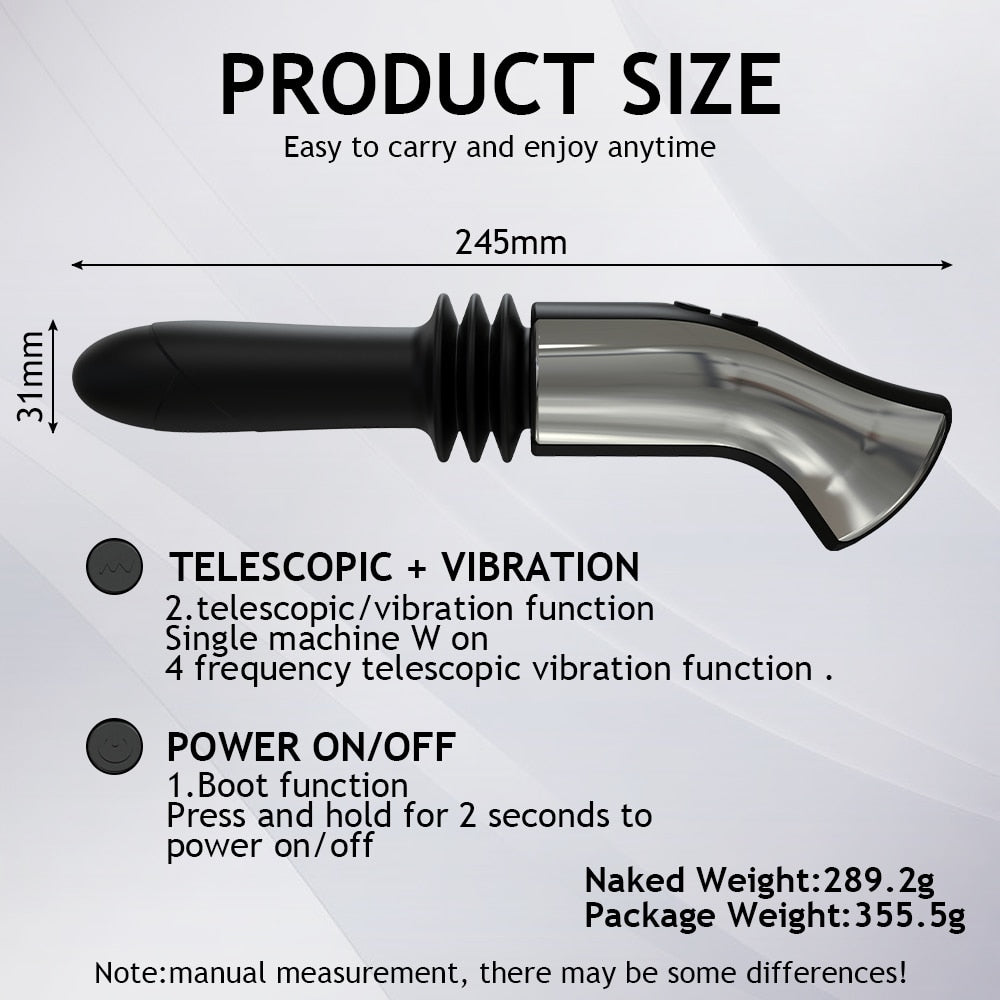 Automatic Thrusting Dildo Sex Machine Powerful Telescopic Vagina Vibrator G Spot Stimulator Female Masturbation Toy for Couples