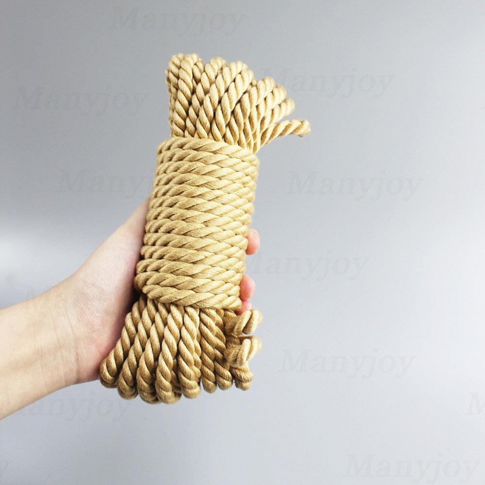 5m 10m Soft Faux Jute Cotton Shibari Bondage Rope Sex Slave Bondage Restraints New Adult Erotic Toy Sex Toys for Couple