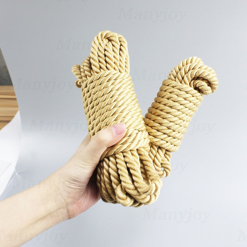 5m 10m Soft Faux Jute Cotton Shibari Bondage Rope Sex Slave Bondage Restraints New Adult Erotic Toy Sex Toys for Couple