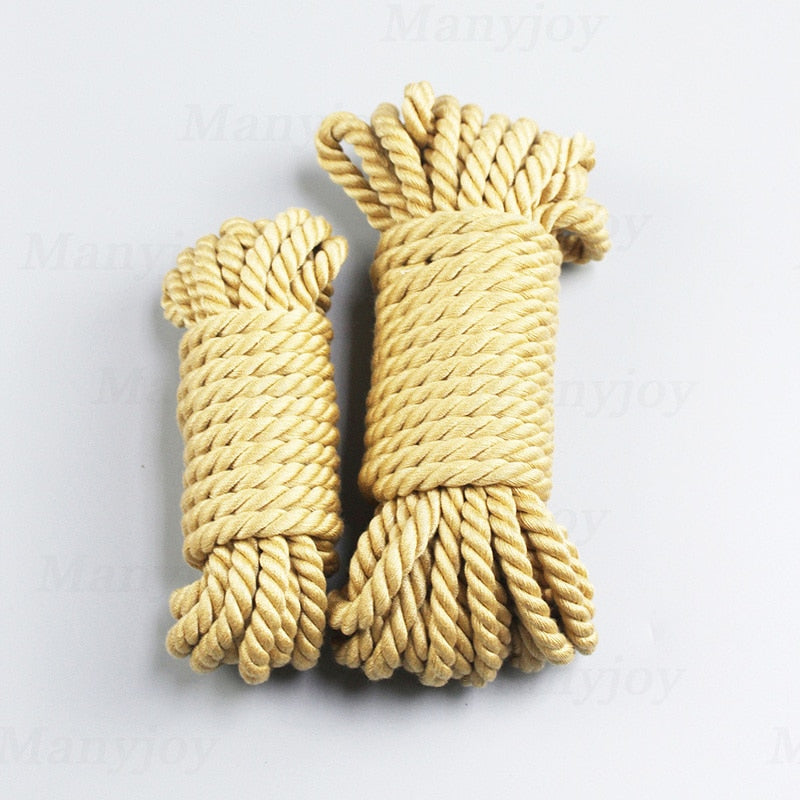 5m 10m Soft Faux Jute Cotton Shibari Bondage Rope Sex Slave Bondage Restraints New Adult Erotic Toy Sex Toys for Couple