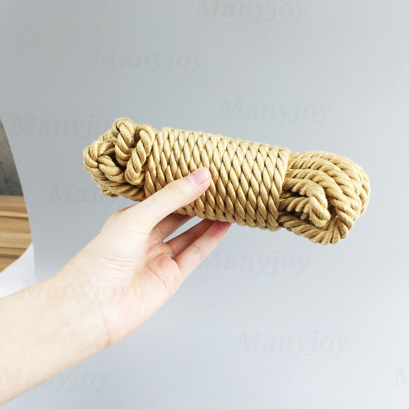 5m 10m Soft Faux Jute Cotton Shibari Bondage Rope Sex Slave Bondage Restraints New Adult Erotic Toy Sex Toys for Couple