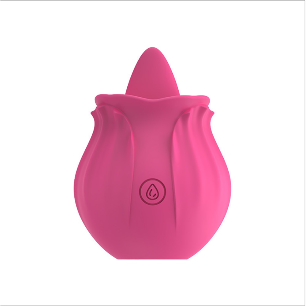 Rose Shape Dildo Toys For Women Vibarater Tongue Vibrant Licker Vagina Stimulator 10 Modes Oral Clitorals Stimulator Adullt