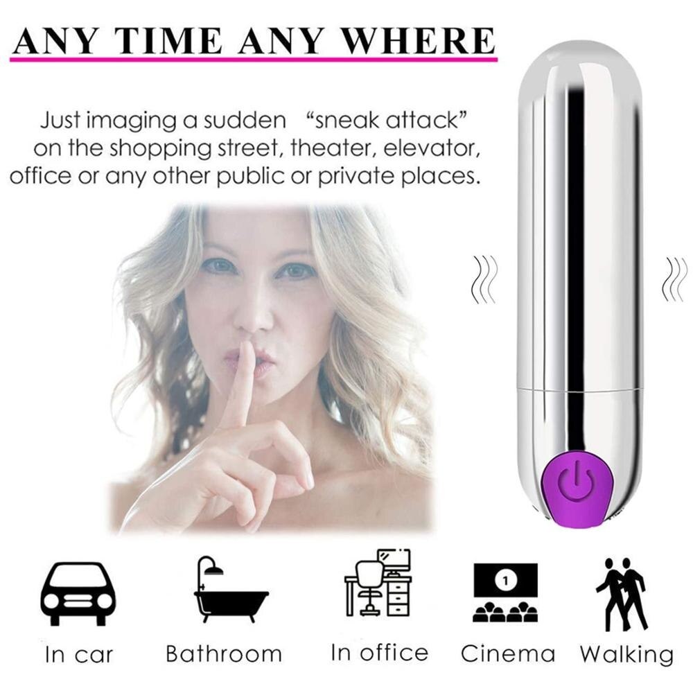 10 Vibration Modes Bullet Vibrator USB Charging G-spot Anus Vagina Massage Stimulation Flirting Masturbator Adults Anal Sex Toys