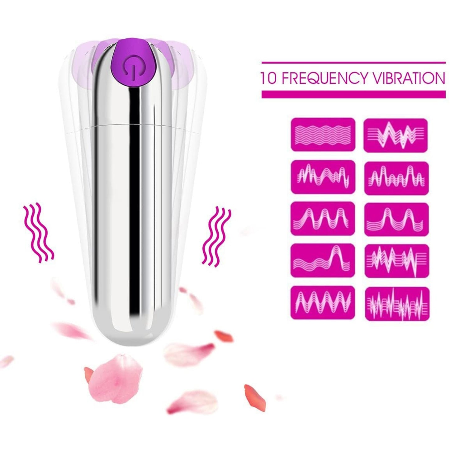 10 Vibration Modes Bullet Vibrator USB Charging G-spot Anus Vagina Massage Stimulation Flirting Masturbator Adults Anal Sex Toys