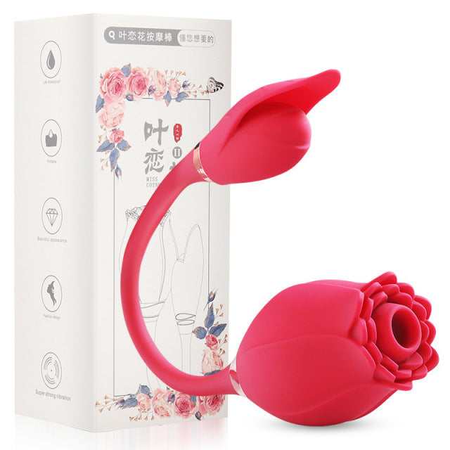 Rose Clitoris Sucker Female Dildo Sucking Vibator Vacuum Stimulator Telescopic Vibration Women Nipple Vagina Toys for Adults 18